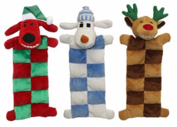 Multipet Holiday Loofa Mat 12 in. Assort. Dog Toy