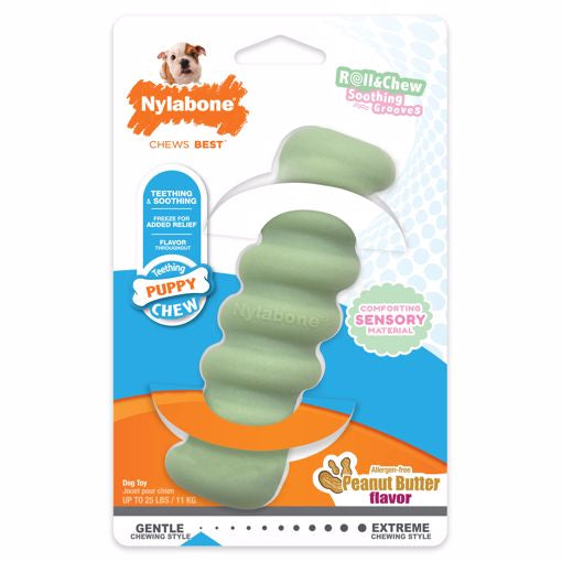 Nylabone Teething Stick- Small Puppy-Peanut Butter Flavored