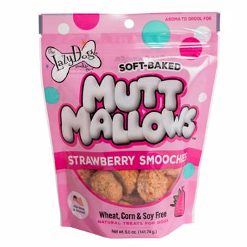 Lazy Dog Mutt Mallows-Strawberry Smoochies 5 oz.