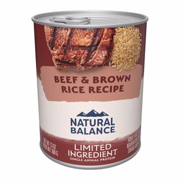 Natural Balance Beef & Brown Rice Canned Dog Food 13 oz