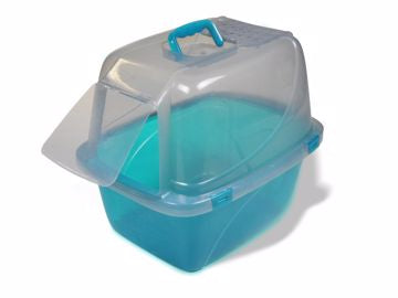 LG. Enclosed Cat Pan W/FlapTransl