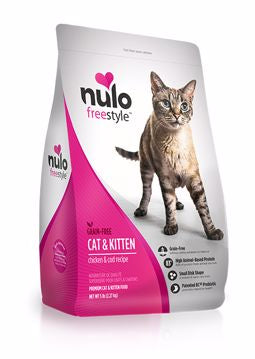 Nulo Freestyle grain Free Cat Kitten - Chicken/Cod 5lb.