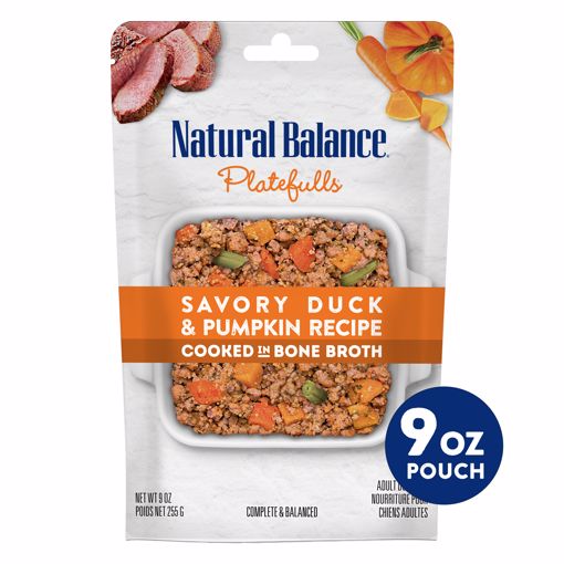 Natural Balance Platefuls Savory Duck/Pumpkin Recipe Wet Dog Food - 9oz