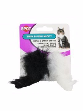Spot Twin Miami  Mice Rattle Catnip Toy