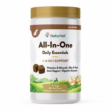 NaturVet All in One Daily Essentials/4 in 1 support 120ct. Cup