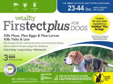 Vetality Firstect Plus Flea and Tick Topical - Dogs 23-44lb.