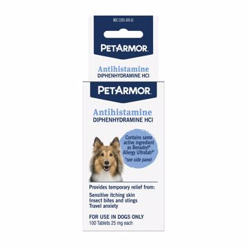 Petarmor Antihistamine Dog Tablets 100ct.