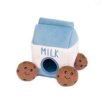 Zippy Paws Burrow Milk and Cookies Dog Toy