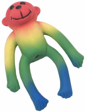Lil Pals Latex Monkey Dog Toy/Multi Color 4in.