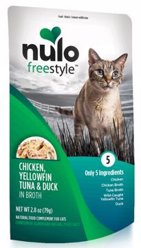 Nulo Freestyle Chicken, Yellowfin Tuna, & Duck Cat Food Pouch 2.8 oz