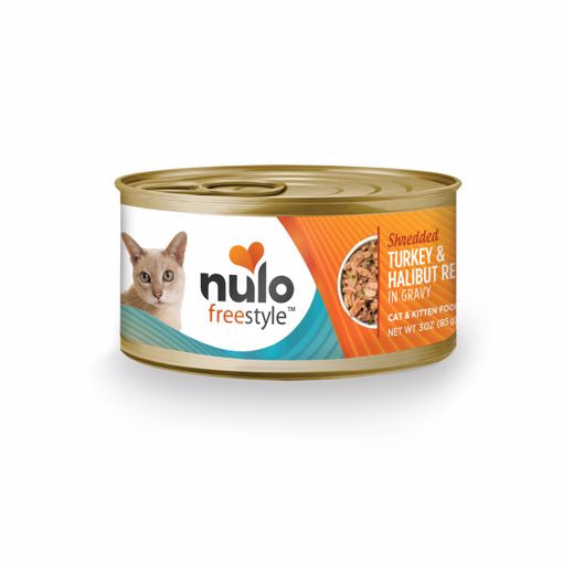 Nulo Freestyle Cat Shredded Turkey/Halibut in Gravy 3oz.