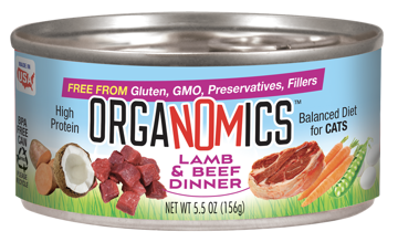 Organomics Lamb And Beef Dinner 5.5oz -Cat