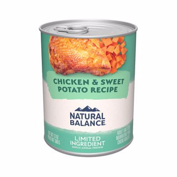 Natural Balance Canned Dog Food -Chicken & Sweet Potato 13oz.