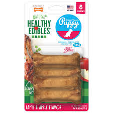 Nylabone Healthy Edibles Puppy- Lamb & Apple Flavor 8 ct