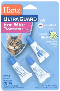 Hartz Ultra Guard Ear Mite Treatment for Cats 3 ct.