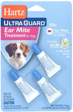 Hartz Ultra Ear Mite Treatment for Dogs 3 Tubes