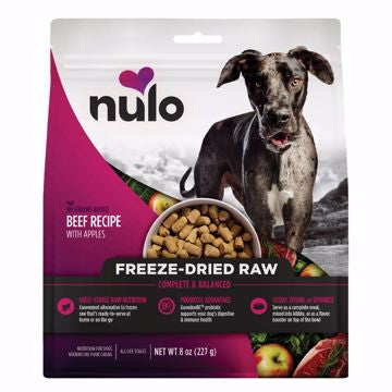 Nulo Freeze-Dried Raw Dog Food Beef w/Apples Recipe 8 oz