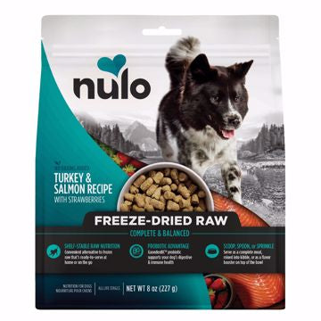 Nulo Freeze-Dried Raw Dog Food Turkey & Salmon w/Strawberry Recipe 8oz