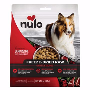 Nulo Freeze-Dried Raw Dog Food Lamb Recipe w/Raspberries 8oz