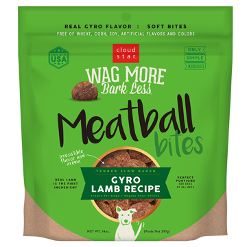 Wag More Bark Less Meatball Bites Gyro Lamb Recipe 14 oz