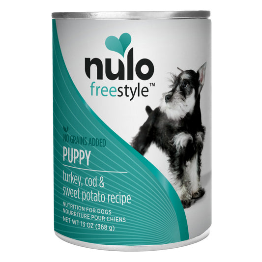 Nulo Freestyle Grain Free Puppy Soft Dog Food - Turkey/Cod/Sweet Potato Recipe - 13 oz
