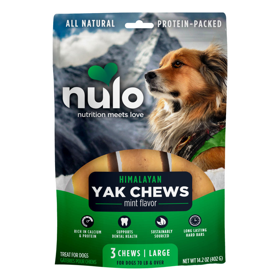 Nulo Yak Chew Dog Bone 3ct Large - Mint