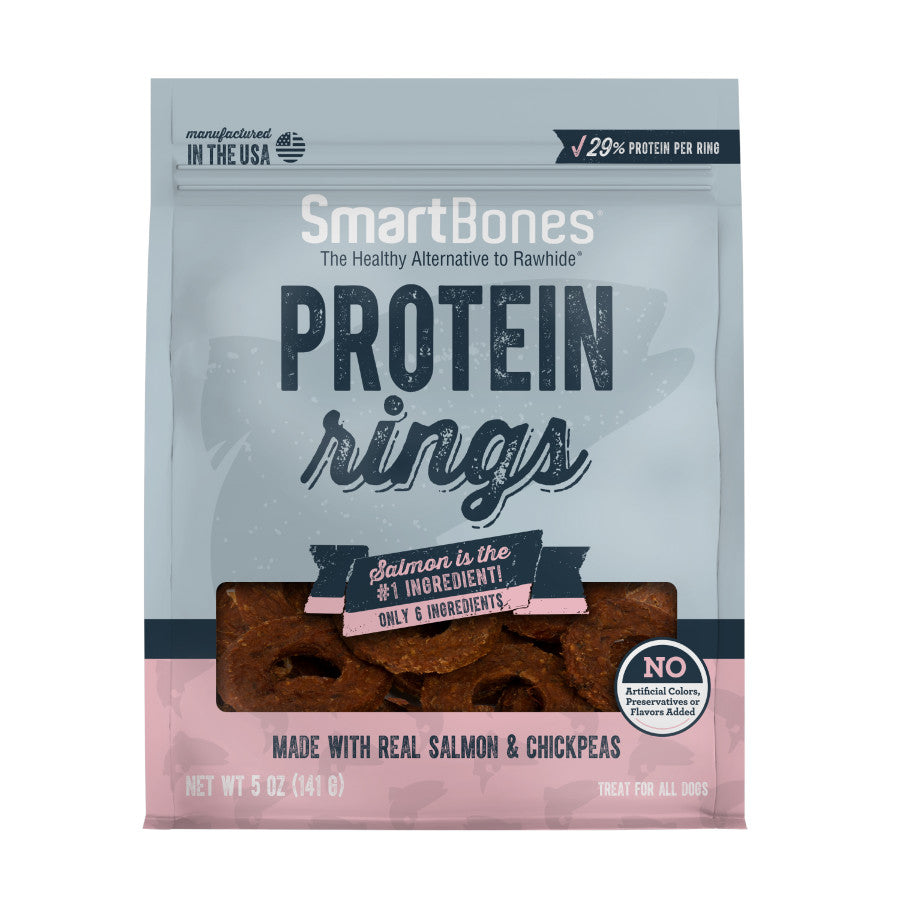 Smartbones Protein Rings/ Salmon & Chickpea 5oz.