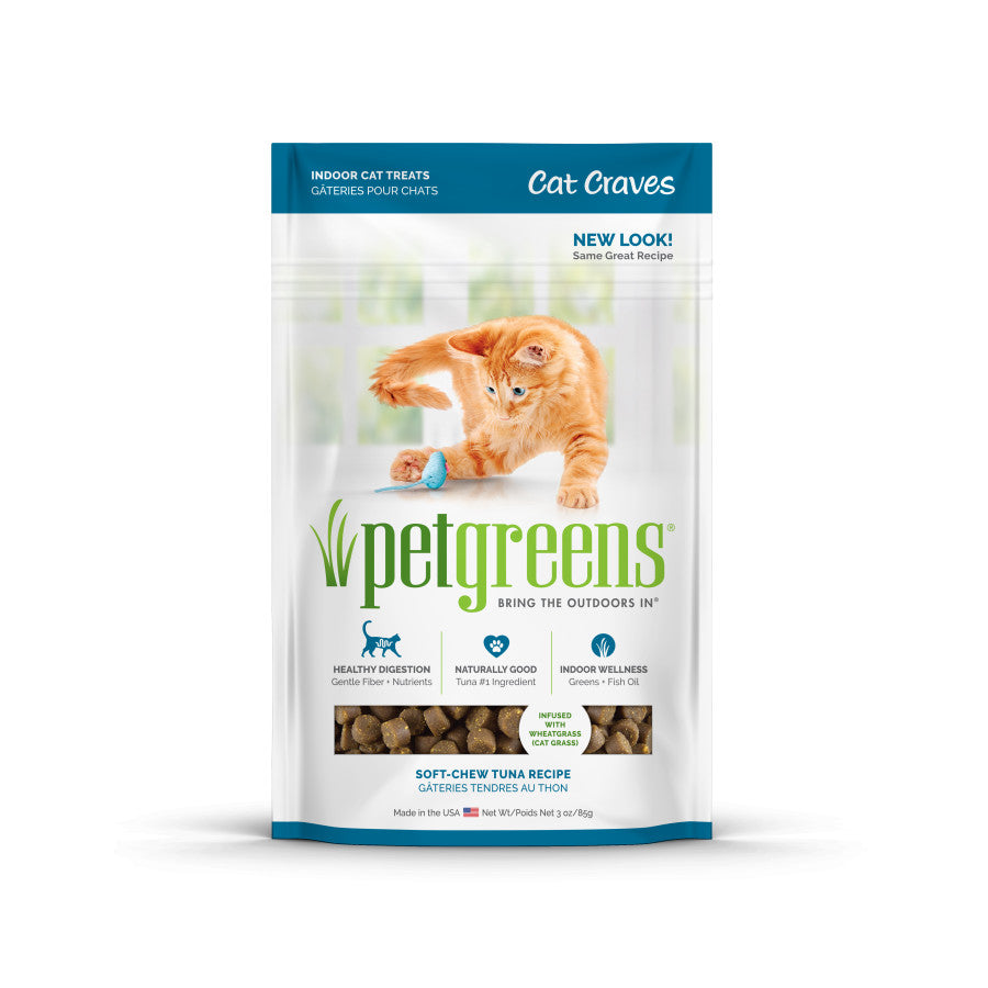 Pet Greens Cat Treats - Tuna Recipe - 3 oz