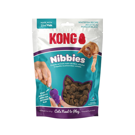 Kong Nibbies Cat Treats - White Fish - 2 oz