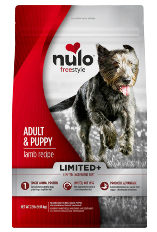 Nulo Freestyle Limited+ Adult & Puppy- Lamb-22lbs