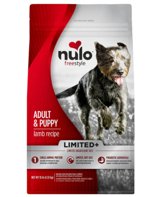 Nulo Freestyle Limited+ Adult & Puppy- Lamb- 10lbs