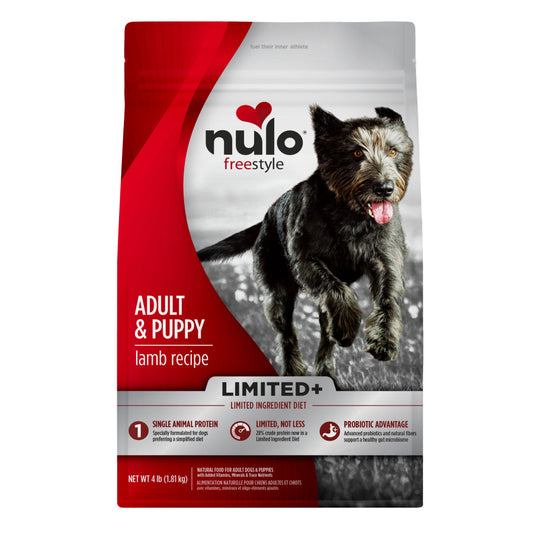 Nulo Freestyle Limited+ Adult & Puppy-Lamb- 4lbs