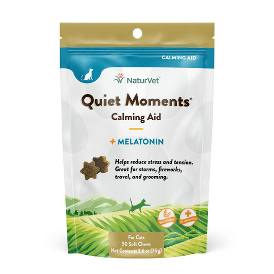 Naturvet Quiet Moments Calming Aid for Cats w/Melatonin - 50 ct