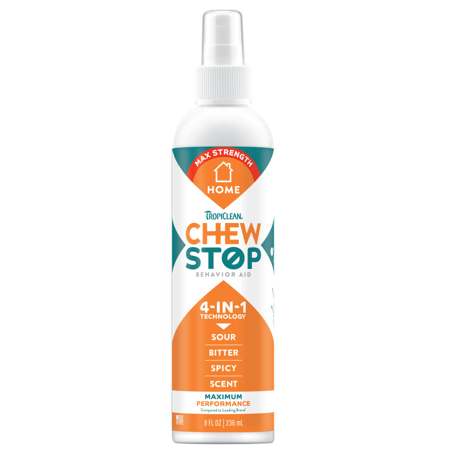 TropiClean Behavior Aid 4 in 1 Technology Sour Bitter Spicy Formula Maximum Permorning - 8 oz