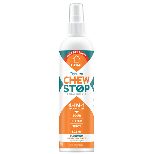 TropiClean Behavior Aid 4 in 1 Technology Sour Bitter Spicy Formula Maximum Permorning - 8 oz