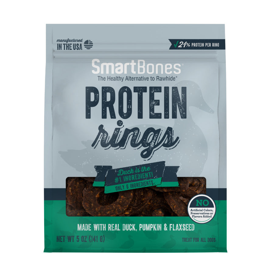 Smart bones Protein Rings- Duck, Pumpkin & Flax Seed 5oz.