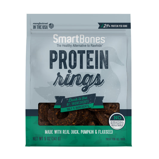 Smart bones Protein Rings- Duck, Pumpkin & Flax Seed 5oz.