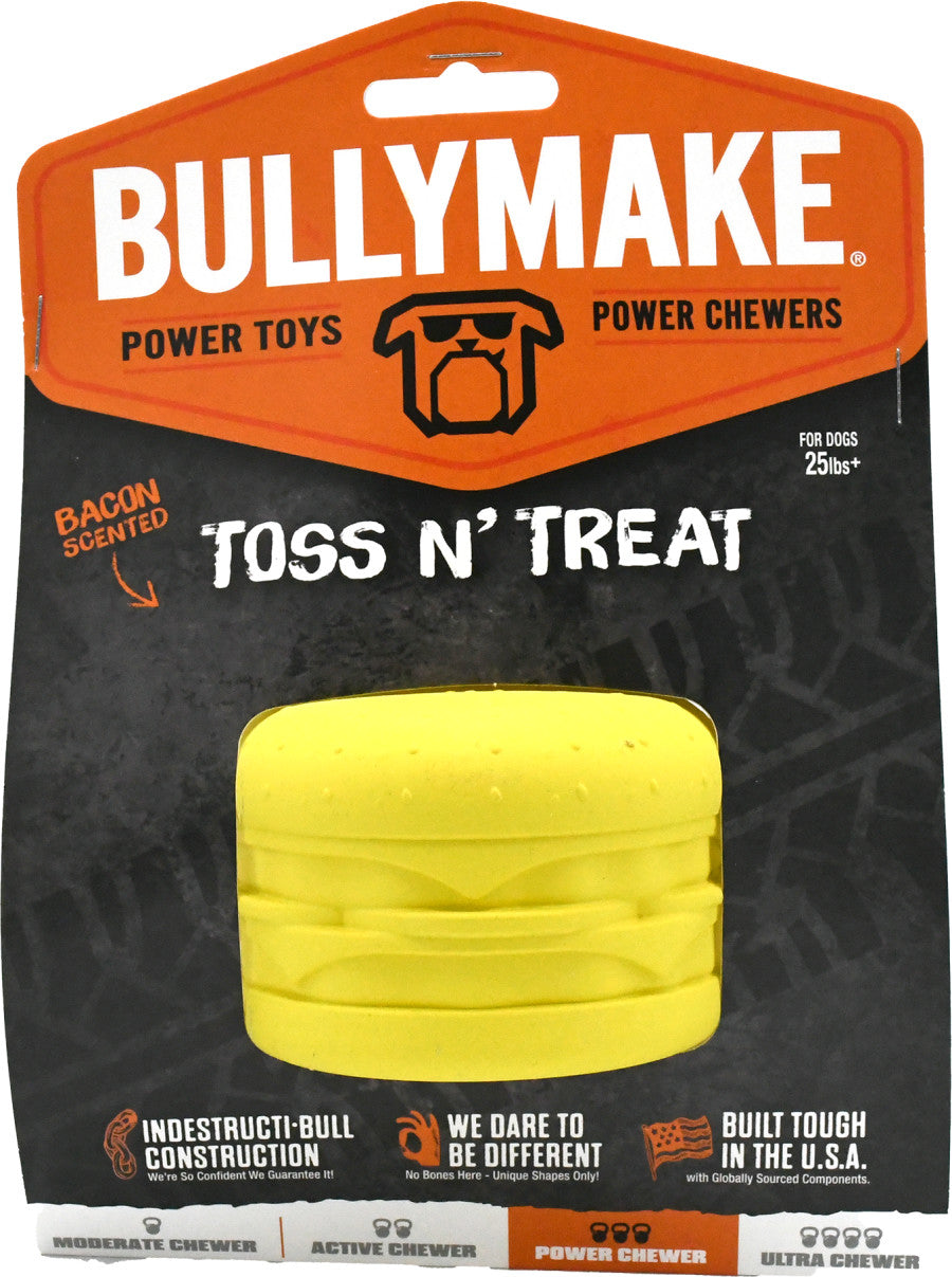 Bully Make Tough Chew Toy- Cheeseburger- Bacon
