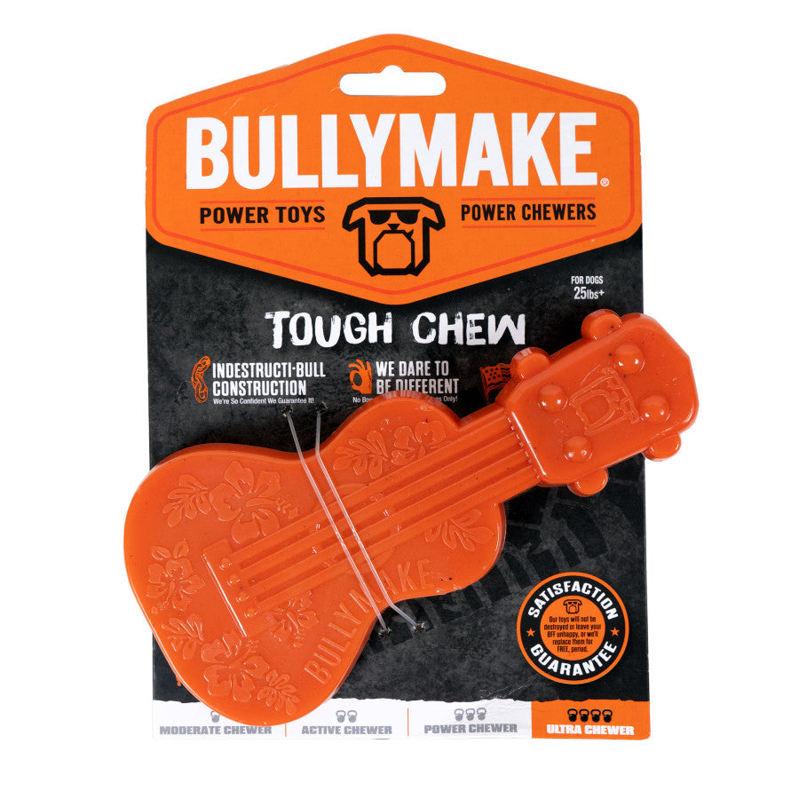 BullyMake Tough Chew Toy- Ukelele- Peanut Butter