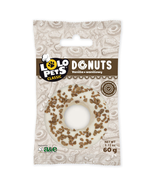LOLO Pets Gourmet Donuts Dog Treats - Vanilla 2.11 oz