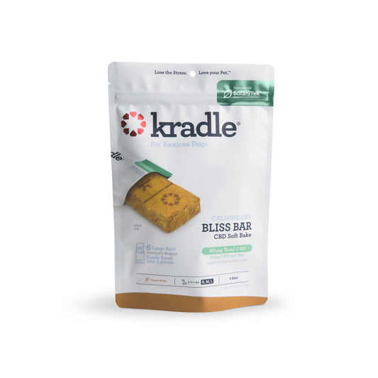 Kradle CBD Calming Bliss Bar Peanut Butter Flavor - 6 Ct
