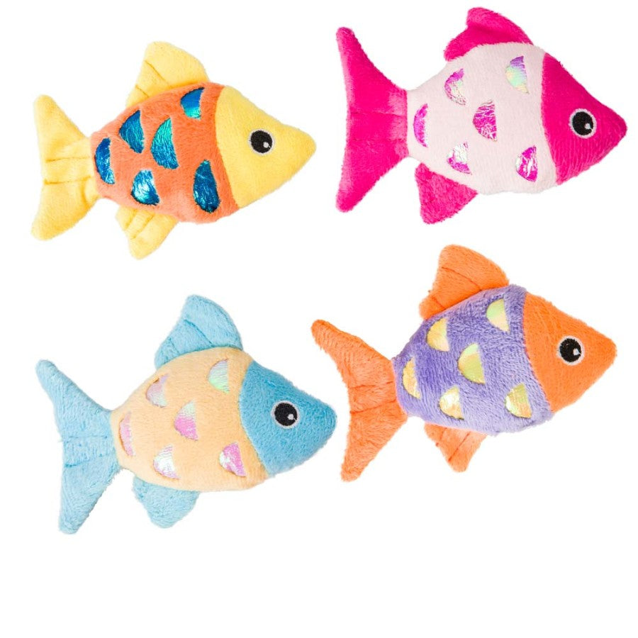 Spot Crackles Shimmer Glimmer Fish w/Catnip Cat Toy