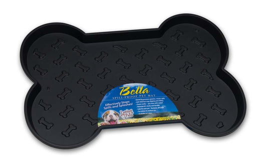 Bella Large Spill Proof Dog Mat - Bone 23x17