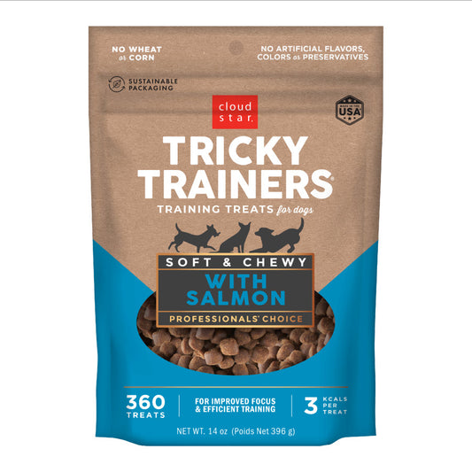 Cloud Star TYricky Trainers Soft & Chewy Dog Treats w/Salmon 14 oz